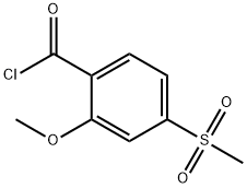 Benzoyl chloride, 2-methoxy-4-(methylsulfonyl)- 结构式