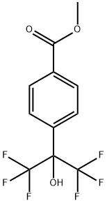 Methyl 4-[2,2,2-trifluoro-1-hydroxy-1-(trifluoromethyl)ethyl]benzoate 结构式