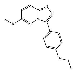 3-(4-乙氧基苯基)-6-(甲硫基)-[1,2,4]三唑并[4,3-B]哒嗪 结构式
