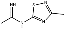 Ethanimidamide, N-(3-methyl-1,2,4-thiadiazol-5-yl)- 结构式