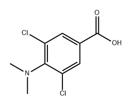 Benzoic acid, 3,5-dichloro-4-(dimethylamino)- 结构式