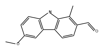 9H-Carbazole-2-carboxaldehyde, 6-methoxy-1-methyl- 结构式