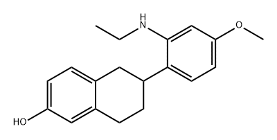 N-(2-(6--羟基-1,2,3,4-四氢萘-2-基)-5-(甲氧基苯基)乙酰胺 结构式