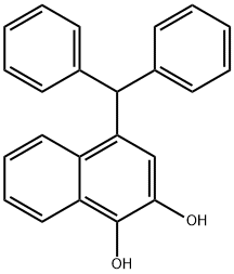 4-Benzhydrylnaphthalene-1,2-diol 结构式