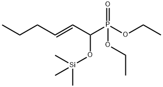 Phosphonic acid, P-[(2E)-1-[(trimethylsilyl)oxy]-2-hexen-1-yl]-, diethyl ester 结构式