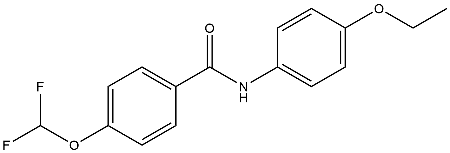 4-(Difluoromethoxy)-N-(4-ethoxyphenyl)benzamide 结构式