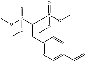 2-(4-乙烯基苯基)亚乙基]双膦酸四甲酯 结构式