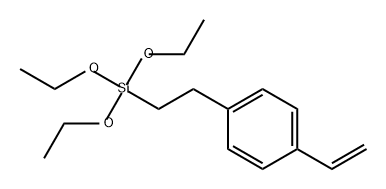 1-乙烯基-4-[2-(三乙氧基硅基)乙基]苯 结构式