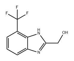 1H-Benzimidazole-2-methanol, 7-(trifluoromethyl)- 结构式