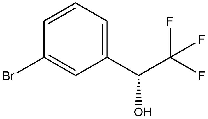 (R)-1-(3-溴苯基)-2,2,2-三氟乙烷-1-醇 结构式