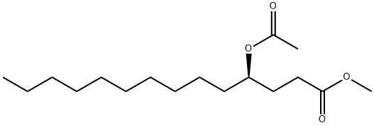 Tetradecanoic acid, 4-(acetyloxy)-, methyl ester, (4R)- 结构式