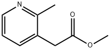 3-Pyridineacetic acid, 2-methyl-, methyl ester 结构式