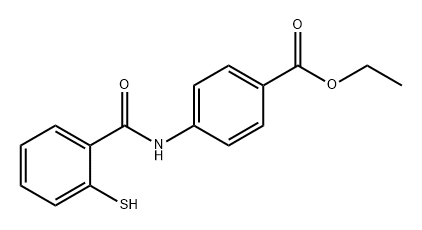 Benzoic acid, 4-[(2-mercaptobenzoyl)amino]-, ethyl ester 结构式