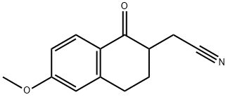 2-Naphthaleneacetonitrile, 1,2,3,4-tetrahydro-6-methoxy-1-oxo- 结构式
