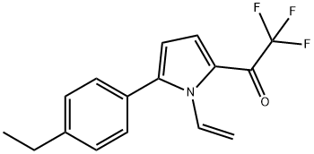 Ethanone, 1-[1-ethenyl-5-(4-ethylphenyl)-1H-pyrrol-2-yl]-2,2,2-trifluoro- 结构式