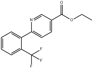 Ethyl 6-(2-(trifluoromethyl)phenyl)nicotinate 结构式