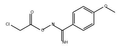 Acetic acid, 2-chloro-, [imino(4-methoxyphenyl)methyl]azanyl ester 结构式