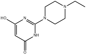 4(3H)?-?Pyrimidinone, 2-?(4-?ethyl-?1-?piperazinyl)?-?6-?hydroxy- 结构式