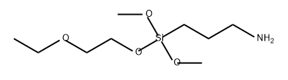 1-Propanamine, 3-[(2-ethoxyethoxy)dimethoxysilyl]- 结构式