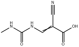 2-Propenoic acid, 2-cyano-3-[[(methylamino)carbonyl]amino]- 结构式