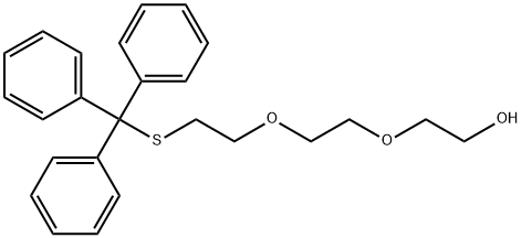 Ethanol, 2-[2-[2-[(triphenylmethyl)thio]ethoxy]ethoxy]- 结构式