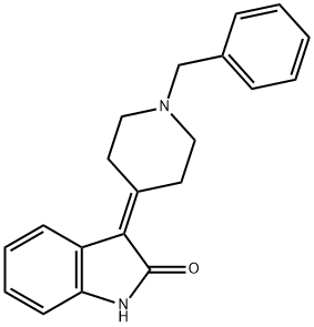2H-Indol-2-one, 1,3-dihydro-3-[1-(phenylmethyl)-4-piperidinylidene]- 结构式
