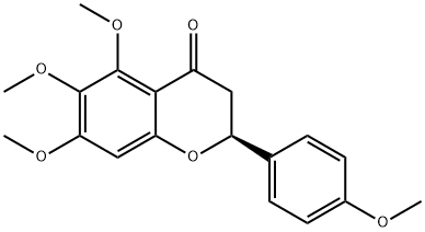 5,6,7,4'-Tetramethoxyflavanone 结构式