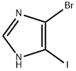 1H-Imidazole, 4-bromo-5-iodo- 结构式