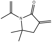 2-Pyrrolidinone, 5,5-dimethyl-3-methylene-1-(1-methylethenyl)- 结构式
