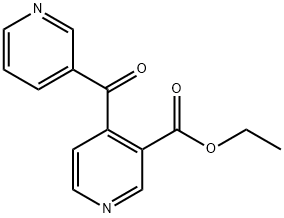 3-Pyridinecarboxylic acid, 4-(3-pyridinylcarbonyl)-, ethyl ester 结构式