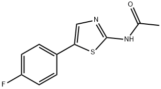 Acetamide, N-[5-(4-fluorophenyl)-2-thiazolyl]- 结构式