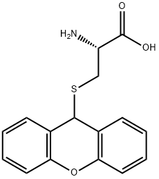 L-Cysteine, S-9H-xanthen-9-yl- 结构式