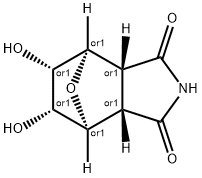4,7-Epoxy-1H-isoindole-1,3(2H)-dione, hexahydro-5,6-dihydroxy-, (3aR,4R,5S,6R,7S,7aS)-rel- 结构式