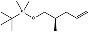 Silane, (1,1-dimethylethyl)dimethyl[[(2R)-2-methyl-4-penten-1-yl]oxy]- 结构式