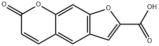 7H-Furo[3,2-g][1]benzopyran-2-carboxylic acid, 7-oxo- 结构式