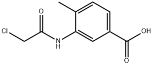 3-(2-氯乙酰胺)-4-甲基苯甲酸 结构式