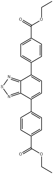 4,4'-(苯并[C][1,2,5]噻二唑-4,7-二基)二苯甲酸乙酯 结构式