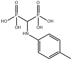 Phosphonic acid, P,P'-[[(4-methylphenyl)amino]methylene]bis- 结构式