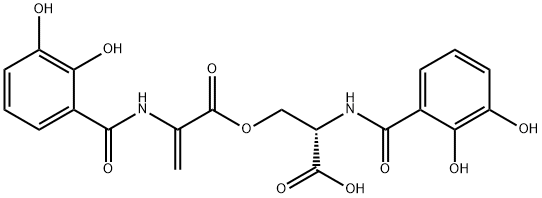 N,N'-bis(2,3-Dihydroxybenzoyl)-O-L-seryl-L-dehydroalanine 结构式