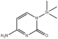 2(1H)-Pyrimidinone, 4-amino-1-(trimethylsilyl)- 结构式