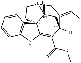 (±)-Akuammicine 结构式