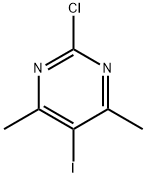 2-氯-5-碘-4,6-二甲基嘧啶 结构式