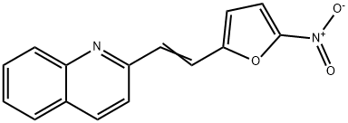 2-{2-(5-Nitro-2-pyryl) vinyl] synolin 结构式