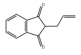 2-烯丙基-1H-茚-1,3(2H)-二酮 结构式