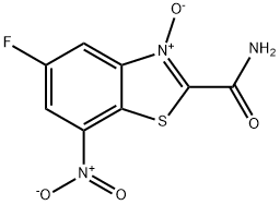 2-Benzothiazolecarboxamide, 5-fluoro-7-nitro-, 3-oxide 结构式