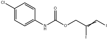 2,3-Diiodo-2-propenyl=p-chlorophenylcarbamate 结构式