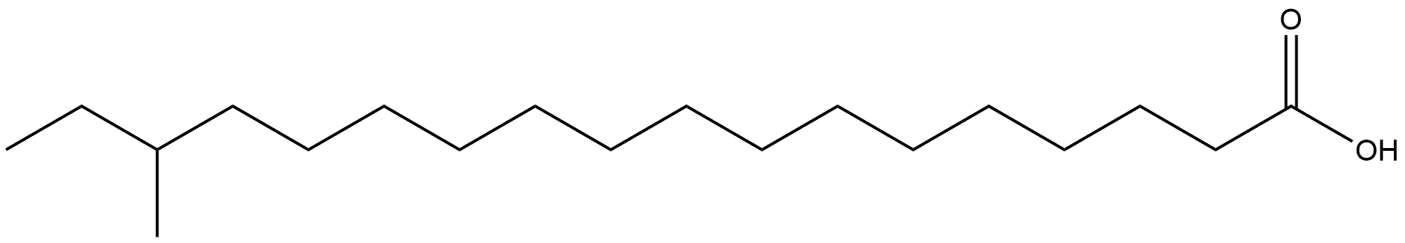 Octadecanoic acid, 16-methyl-, (-)- 结构式