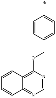 4-((4-溴苄基)氧基)喹唑啉 结构式