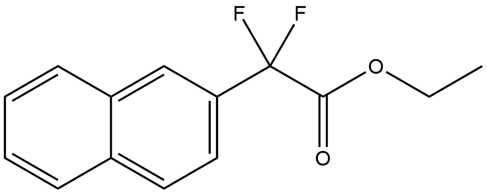 Ethyl α,α-difluoro-2-naphthaleneacetate 结构式