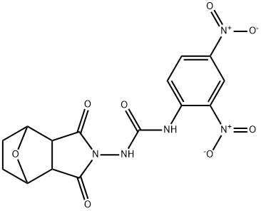 N-[3-(2,4-Dinitrophenyl)ureido]-7-oxabicyclo[2.2.1]heptane-2,3-dicarbimide 结构式